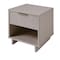 Manhattan Comfort Granville Light Grey 1-Drawer Nightstand, 2PK 2-NS-5006 - alternate 3